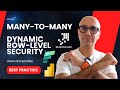 Dynamic Row Level Security in Power BI with Many to many Best Practice