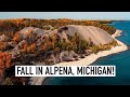 Fall In Alpena Michigan \u0026 Lake Huron Coast! Waterfalls, Sinkholes, Lighthouses \u0026 Fall Colors!