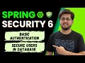 Spring Security Basic Authentication Interview Questions \u0026 Implementation