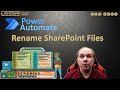 Power Automate: Rename SharePoint Files - a great intro to \