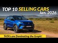 Top 10 Selling Cars in India - January 2026