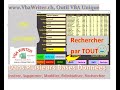 VBA ComboBox Magique- MultiPages- Gérer les Boutons à toutes les BdB-Sans Codage_39.  VbaWriter.ch