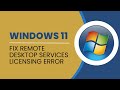 (2024) How To Fix Remote Desktop Services Licensing Error