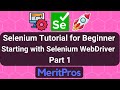 Selenium Tutorial for Beginner - Starting with Selenium WebDriver – Part 1