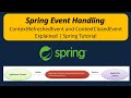 Spring Event Handling: ContextRefreshedEvent and ContextClosedEvent Explained | Spring Tutorial