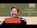 Tips for 1st Time Landlords|| Property Management 101|| #propertymanagement #realestate #landlord