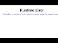 Tutorial 10  Python Programming - Errors in Programming- Syntax/Runtime/Logical