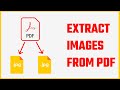 Simple tricks to EXTRACT IMAGES from PDF