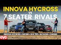 Innova HyCross vs Safari vs XUV700 vs Alcazar vs Carens | 7-Seater Mega-Comparo | evo India