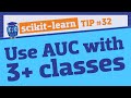 Use AUC to evaluate multiclass problems