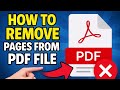 How to Remove Pages from a PDF File | Delete PDF Pages Online Free (Step-by-Step)
