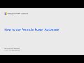 How to use forms in Power Automate