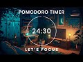 2-Hour Study With Me 🎶 Deep Focus Lofi Music, Study \u0026 Work ★︎ Pomodoro 25/05