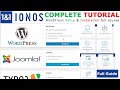 how to setup a wordpress website on ionos | ionos wordpress tutorial and worpress install