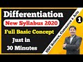 Differentiation Part 1 HSC New Syllabus 2020-21 | Full Basic Concept of Derivatives | Dinesh Sir