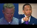 'Disgusting' Steve Kerr Calls Out Stephen A Smith for Questioning Steph Curry's Leadership! ESPN NBA