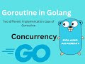 Concurrency : goroutine in golang (go)