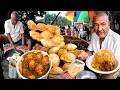 Sattu Ki Kachori Sabzi \u0026 Dim Curry Breakfast Kolkata Cheapest Street Food India