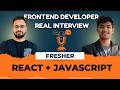 Frontend Developer Mock Interview | React \u0026 JavaScript Interview Questions