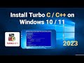 How to Download \u0026 Install Turbo C/C++ in Windows 11 / 10 || 2023 Update ||