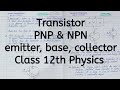 Transistor, Type of Transistor, Chapter 14, Semiconductor Electronics, Class 12 Physics