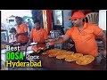 BEST DOSA PLACE in Hyderabad | Hyderabad street food #indianstreetfood #hyderabaddosa #bestdosa