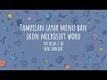 tik kelas 3 || mengenal Microsoft word|| fungsi menu dan icon