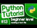 Python Programming Tutorial #13 - How to Read a Text File