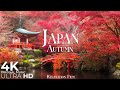 Autumn in Japan 4K 🍁 Peaceful Nature Relaxation Film with Meditation Music | Ultra HD Video
