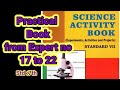Practical Book 7th Class General Science   Experiment no  17 to 22 @shortanswer8213