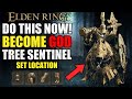Elden Ring How To Get Secret Legendary Armor *TREE SENTINEL* BECOME GOD - ARMOR LOCATION/QUEST GUIDE