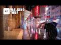 Heavy Rainfall Night Walk in Sydney, Australia | 4K