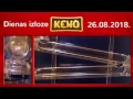 Keno dienas izloze - 26.08.2018.