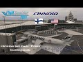 Christmas music boarding music and announcement crew  on Finnair a350-900 Helsinki to new York jfk