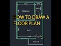 AutoCAD 2D Basics   Tutorial to draw a simple floor plan Fast and efective.