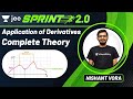 JEE: Application of Derivatives | JEE Live Sprint 2.0 | Unacademy JEE | JEE Maths | Nishant Vora