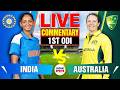 🔴Live: India vs Australia | 1st ODI | Live Cricket Score \u0026 Commentary