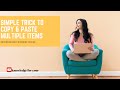How to copy and paste multiple times at once [Free in Microsoft word]