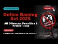 Online Gaming Act 2025 Explained: All Offences, Penalties \u0026 Prohibitions | NyayTantra