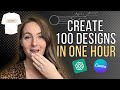 How To Create 100 T-Shirt Designs In 1 Hour For FREE With Canva + Chat GPT (For Etsy POD)