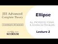 Ellipse Lecture 2 | All Properties, Forms \u0026 Advanced Problems | JEE Advanced | Level 1 → Level 3