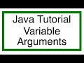 Java Variable Arguments Tutorial