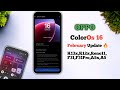Oppo February Month ColorOs 16 Update And New Features 🔥⚡ | ColorOs 16 Update Oppo K13x,K12x,F31,A5