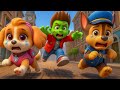 ¡OMG...! ¡RYDER se convirtió en un zombi! ¿Qué pasó? | Paw Patrol 3D Animation | Rainbow 3