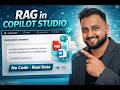 RAG in Copilot Studio Explained | Retrieval-Augmented Generation with Real Data (No Code)