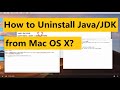 Uninstall Java 8.0 on a  Mac