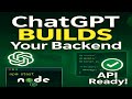 Build a Backend API with ChatGPT: Node.js + Express for MERN Stack App