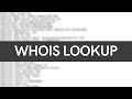 Passive Reconnaissance - Whois Lookup Tutorial