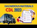 CDL EXAM 2023 HAZARDOUS MATERIALS