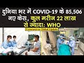 Coronavirus Global Update: World में COVID-19 के कुल मरीज 22 लाख से ज्यादाः WHO